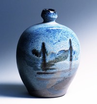 bottle blue